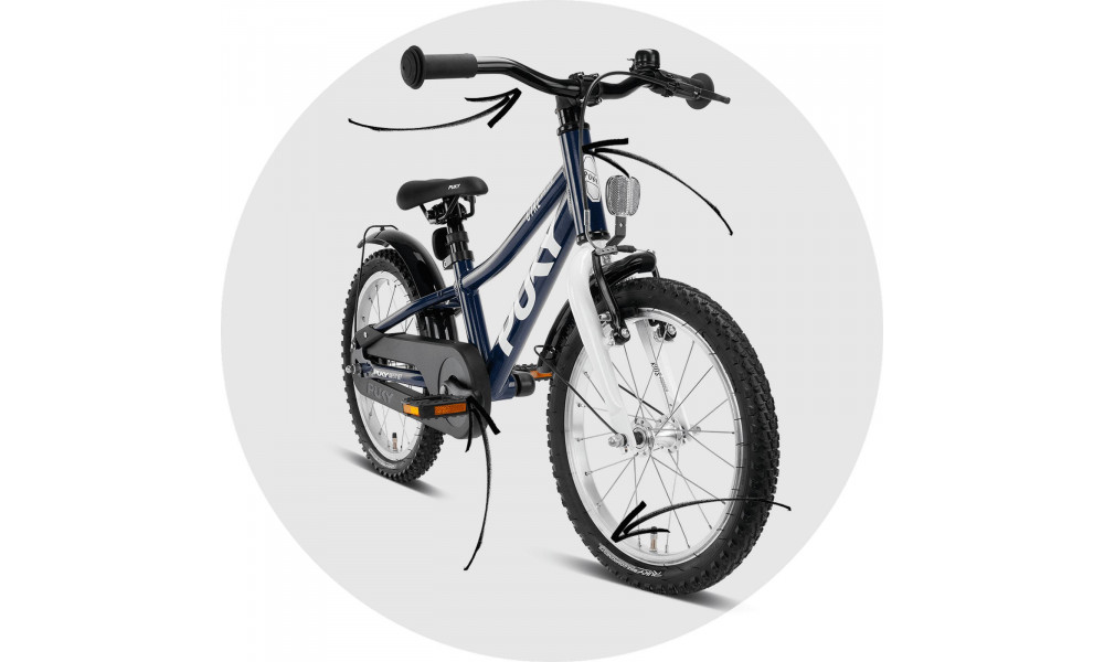 Велосипед PUKY CYKE 16-1 Alu racingblue-white - 3
