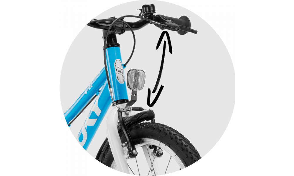 Bicycle PUKY CYKE 16-1 Alu Freewheel freshblue-white - 5