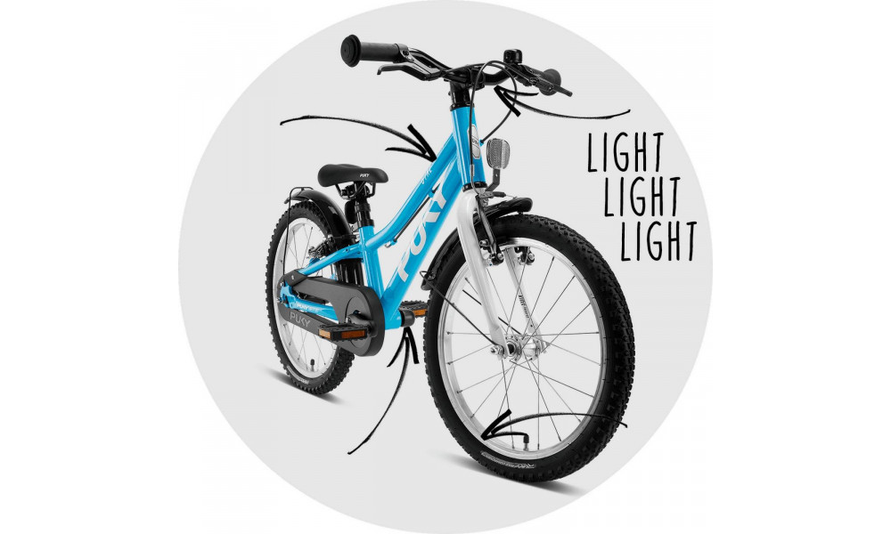 Велосипед PUKY CYKE 18-1 Alu Freewheel freshblue-white - 3