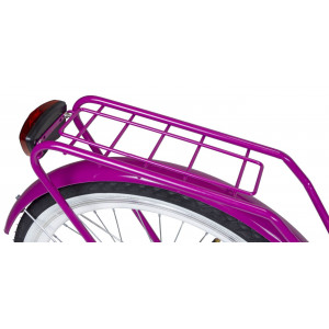 Bicycle AZIMUT Julie 24" 3-speed 2023 with basket white-violet