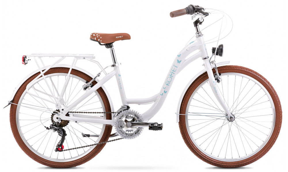 Bicycle Romet Panda 1 24" 2022 white-blue 