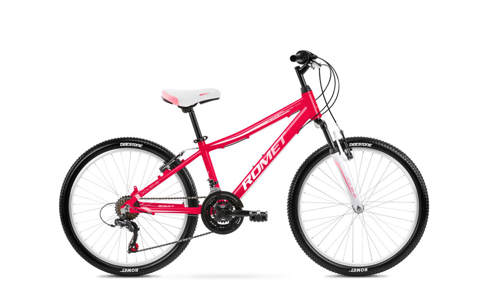 Bicycle Romet Jolene 24" 2022 pink-white 