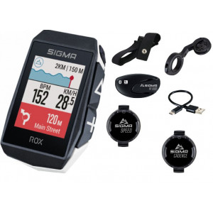Bike computer SIGMA ROX 11.1 Evo GPS White Sensor Set