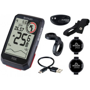 Bike computer SIGMA ROX 4.0 GPS Black Sensor Set