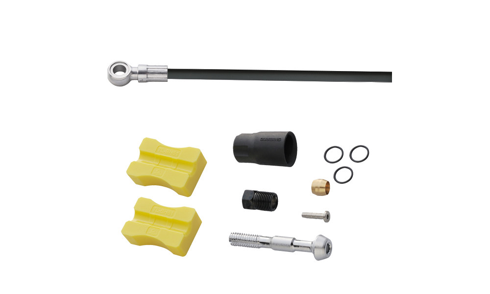 Шланг дискового тормоза Shimano XTR/XT/SLX/Alfine SM-BH90-SB Banjo 1000mm black - 1