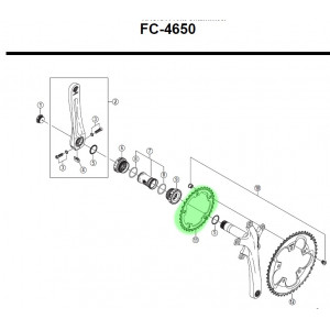 Передняя звезда Shimano FC-4650-34T