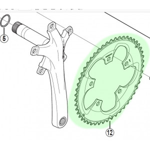 Передняя звезда Shimano FC-4650-34T