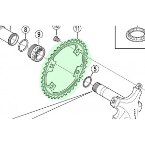 Chainring Shimano DURA-ACE FC-9000-34T