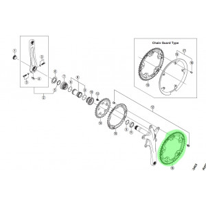 Передняя звезда Shimano FC-3503-50T