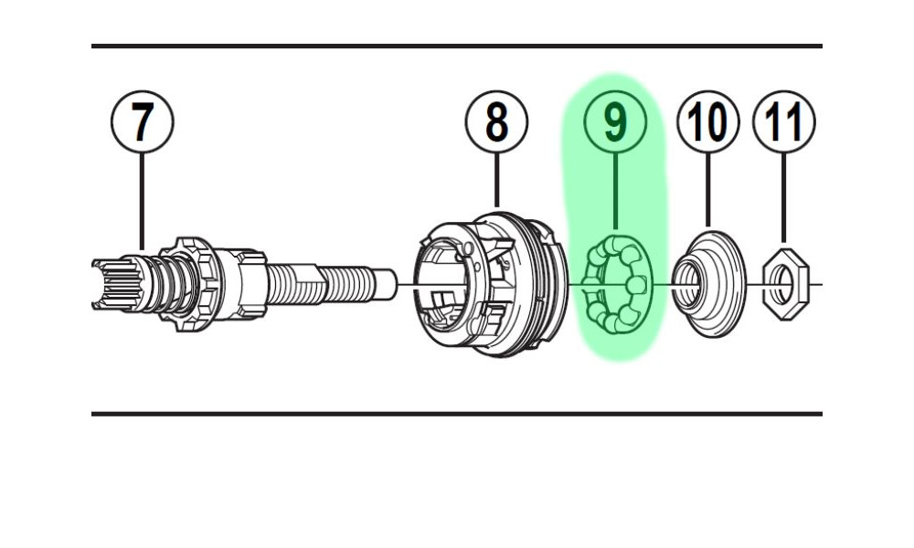 Подшипники Shimano SG-3C40 7/32X8 - 1