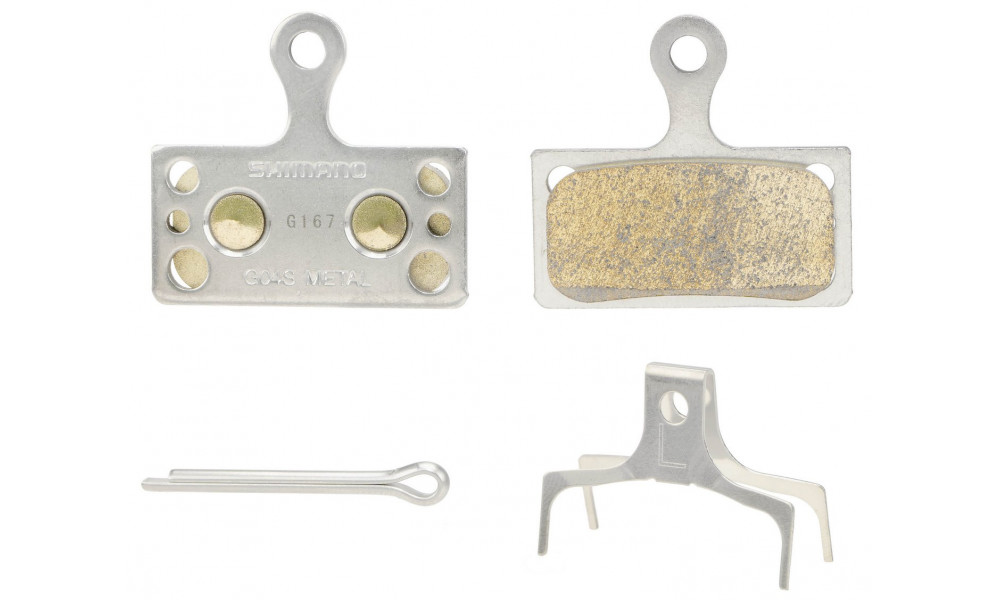 Disc brake pads Shimano XTR-XT-SLX-Alfine (G04S) metal - 2
