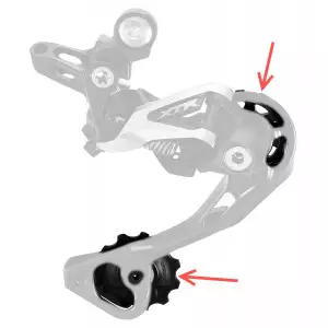 Tension and guide pulley set Shimano RD-M980 Tension and guide pulley set Shimano RD-M980