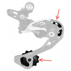 Tension and guide pulley set Shimano RD-M980