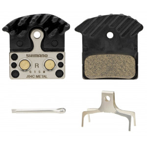 Disc brake pads Shimano XTR-XT-SLX-Deore-Alfine (J04C) Metal w/Fin