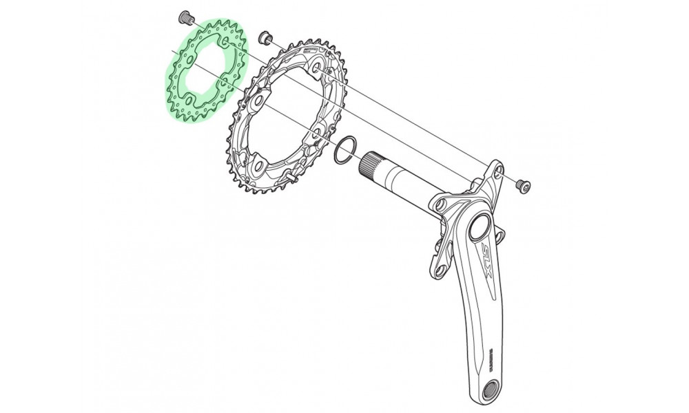 Chainring Shimano SLX FC-M675 