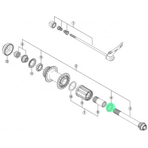 Rear hub components Shimano Nexus 7 SG-7C25/7C15