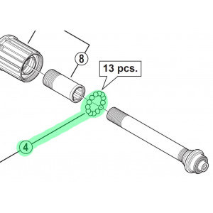 Rear hub components Shimano Nexus 7 SG-7R45