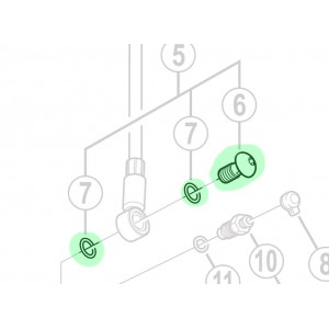 Компоненты дисковых тормозов Shimano SM-BH60 bolt and o-ring banjo