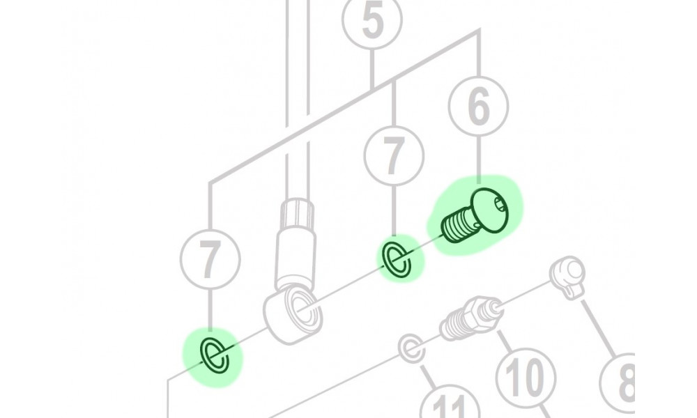 Компоненты дисковых тормозов Shimano SM-BH60 bolt and o-ring banjo 