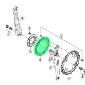 Передняя звезда Shimano ACERA FC-M361 38T