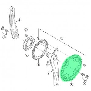 Передняя звезда Shimano ACERA FC-M361 42T