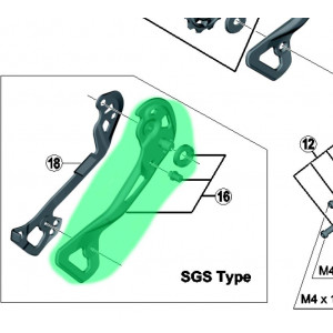 Наружная часть ноги заднего переключателя Shimano XTR RD-M9000 SGS