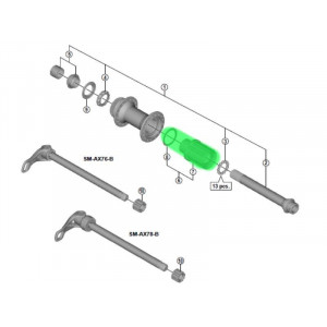 Корпус втулки Shimano XT FH-M8010