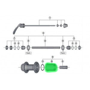 Корпус втулки Shimano FH-RM66