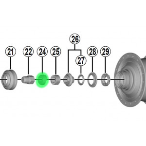 Шайба Shimano NEXUS SG-4R40 (7L) non-turn