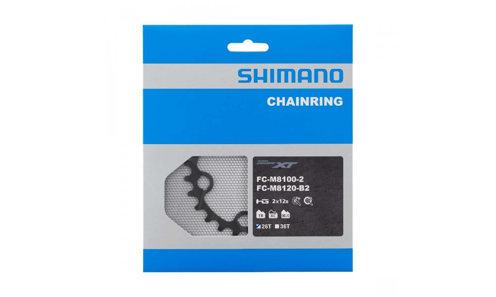 Передняя звезда Shimano XT FC-M8100 26T - 1