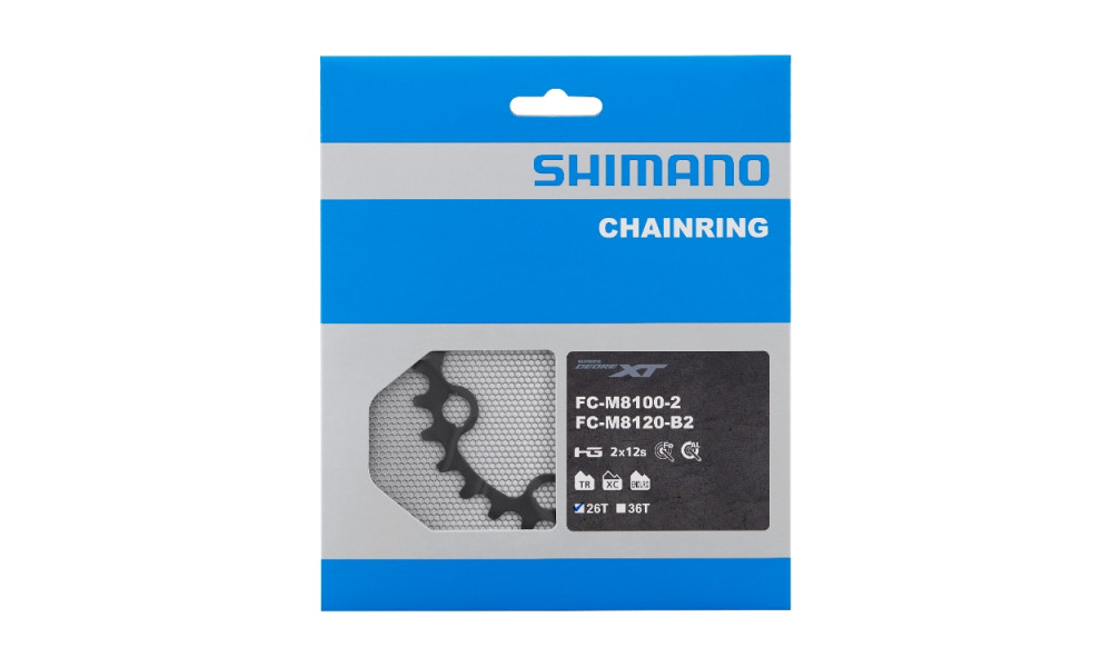 Передняя звезда Shimano XT FC-M8100 26T - 2