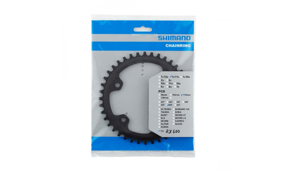 Chainring Shimano GRX FC-RX600 40T - 1