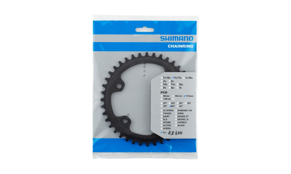 Chainring Shimano GRX FC-RX600 40T - 3