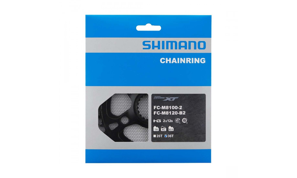 Передняя звезда Shimano XT FC-M8100 36T - 1