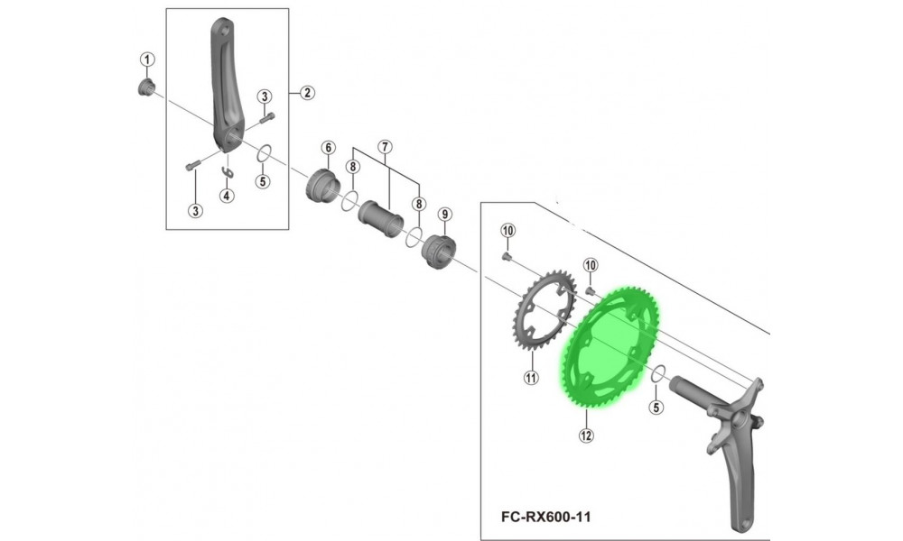 Chainring Shimano XT FC-M8100 36T - 4