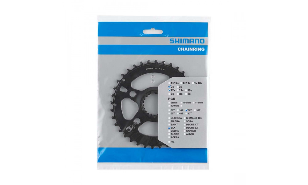 Передняя звезда Shimano SLX FC-M7100 36T - 1