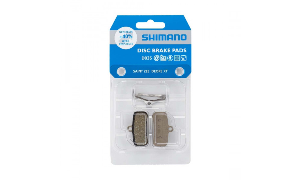 Disc brake pads Shimano XT-SAINT-ZEE BR-M8120 (D03S) Resin - 1