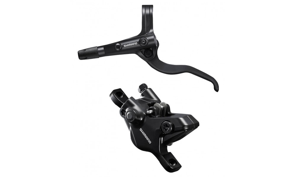 Дисковые гидравлические тормоза передниe Shimano BL-MT401(L)/BR-MT410(F) 2-piston black - 3