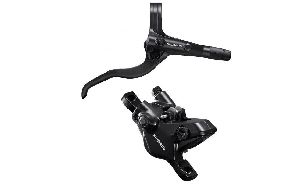 Дисковые гидравлические тормоза задниe Shimano BL-MT401(R)/BR-MT410(R) 2-piston black 