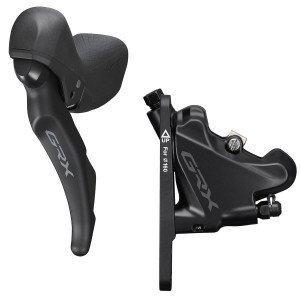 Дисковые гидравлические тормоза передниe Shimano GRX ST-RX600(L) + BR-RX400(F)