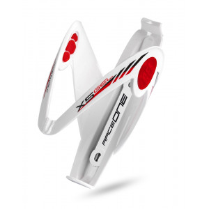 Bottle cage RaceOne X5 GEL white-red