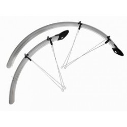 Mudguards set Orion OR 24"x53mm nylon silver