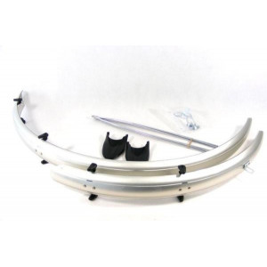 Mudguards set Orion OR 28"x53mm nylon silver