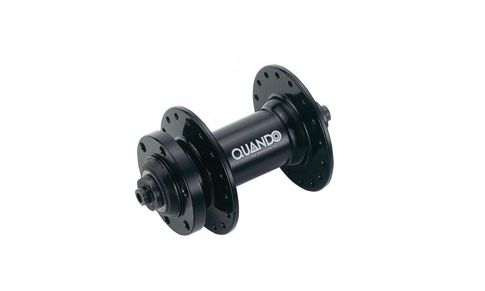 Передняя втулка Quando 36H Disc 6-bolt QR black 