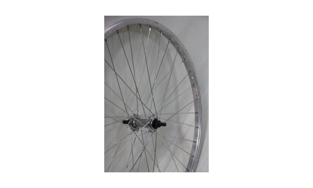 Front wheel 26" steel parallax hub, Remerx singlewall rim 