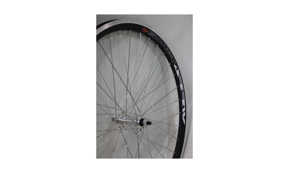 Front wheel 24" alloy hub, DoubleWall black rim 