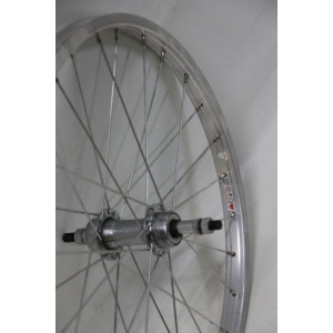 Rear wheel 20" steel freewheel hub, Remerx singlewall rim 28H