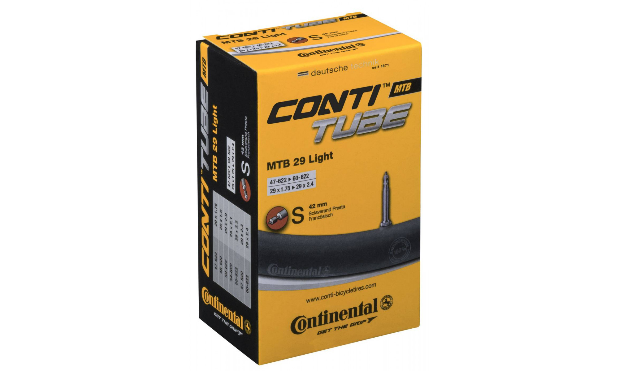 Tube 29" Continental MTB light S42 (47/60-622) 