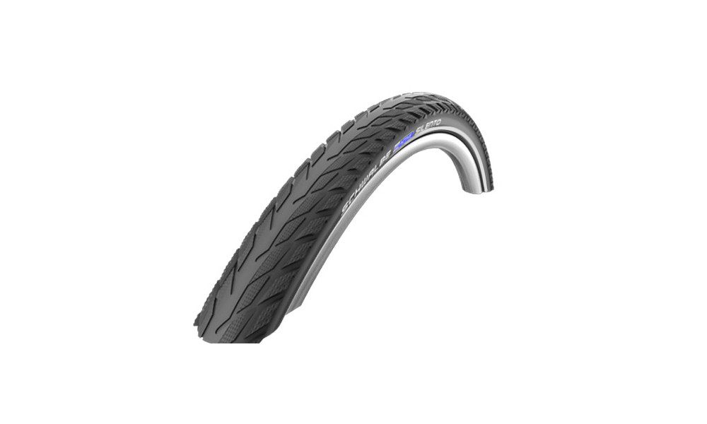 Шина 28" Schwalbe Silento HS 421, Active Wired 42-622 / 28x1.60 Black-Reflex 