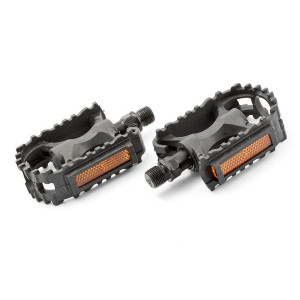 Pedals Kids grip plastic 9/16" w/bearings and reflectors (1027)